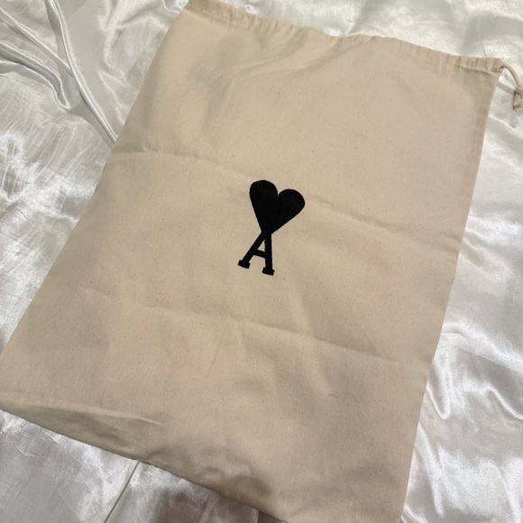 AMI PARIS white Oversized Ami de Coeur Scarf - Picture 4 of 4